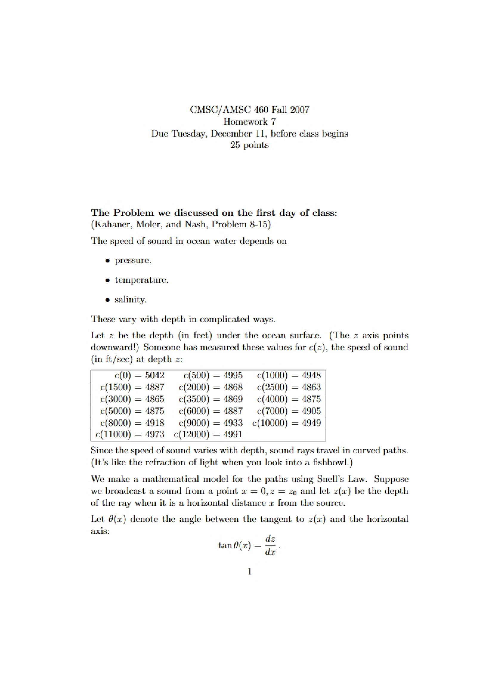 Homework Assignment 7