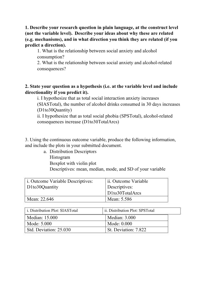 Dataset Diagnostics and Distributions