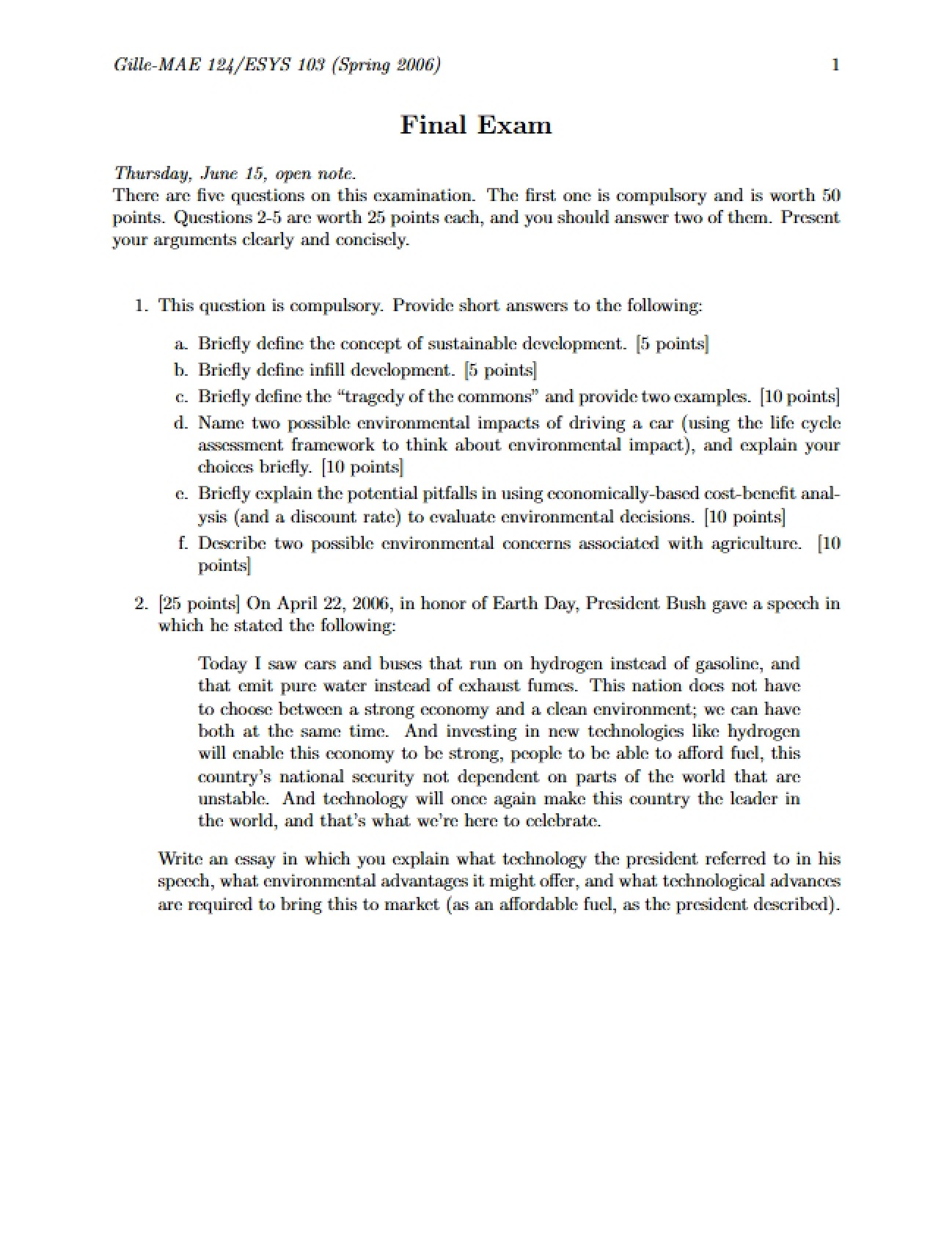 Environmental Science Comprehensive Final