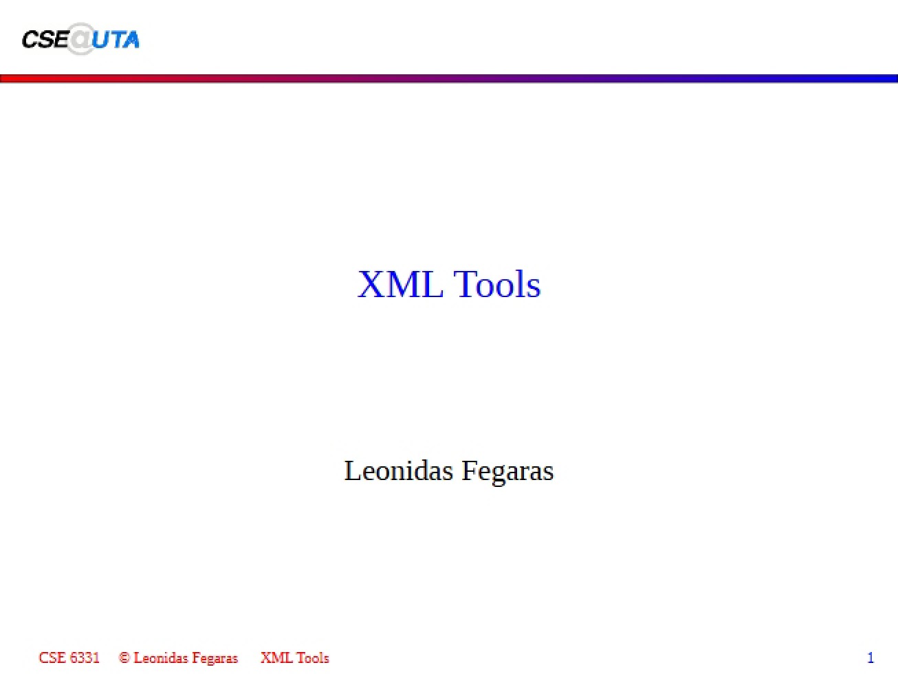 Toolkit for XML