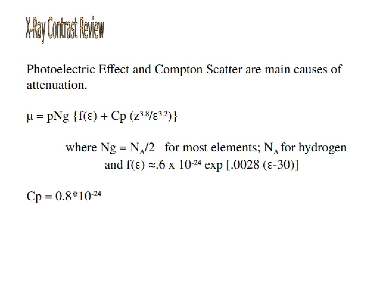 Class Notes for BME 530