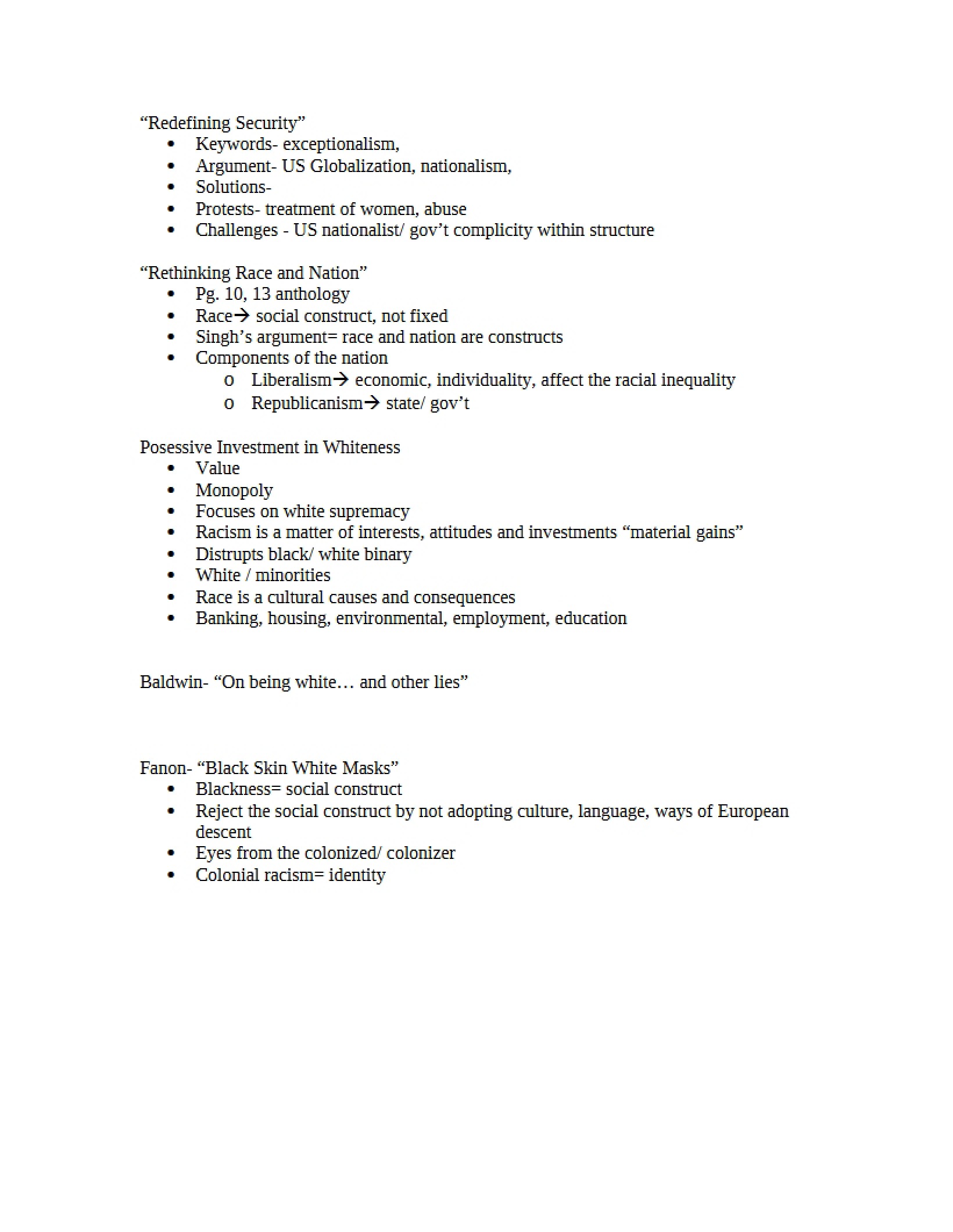 Course Material