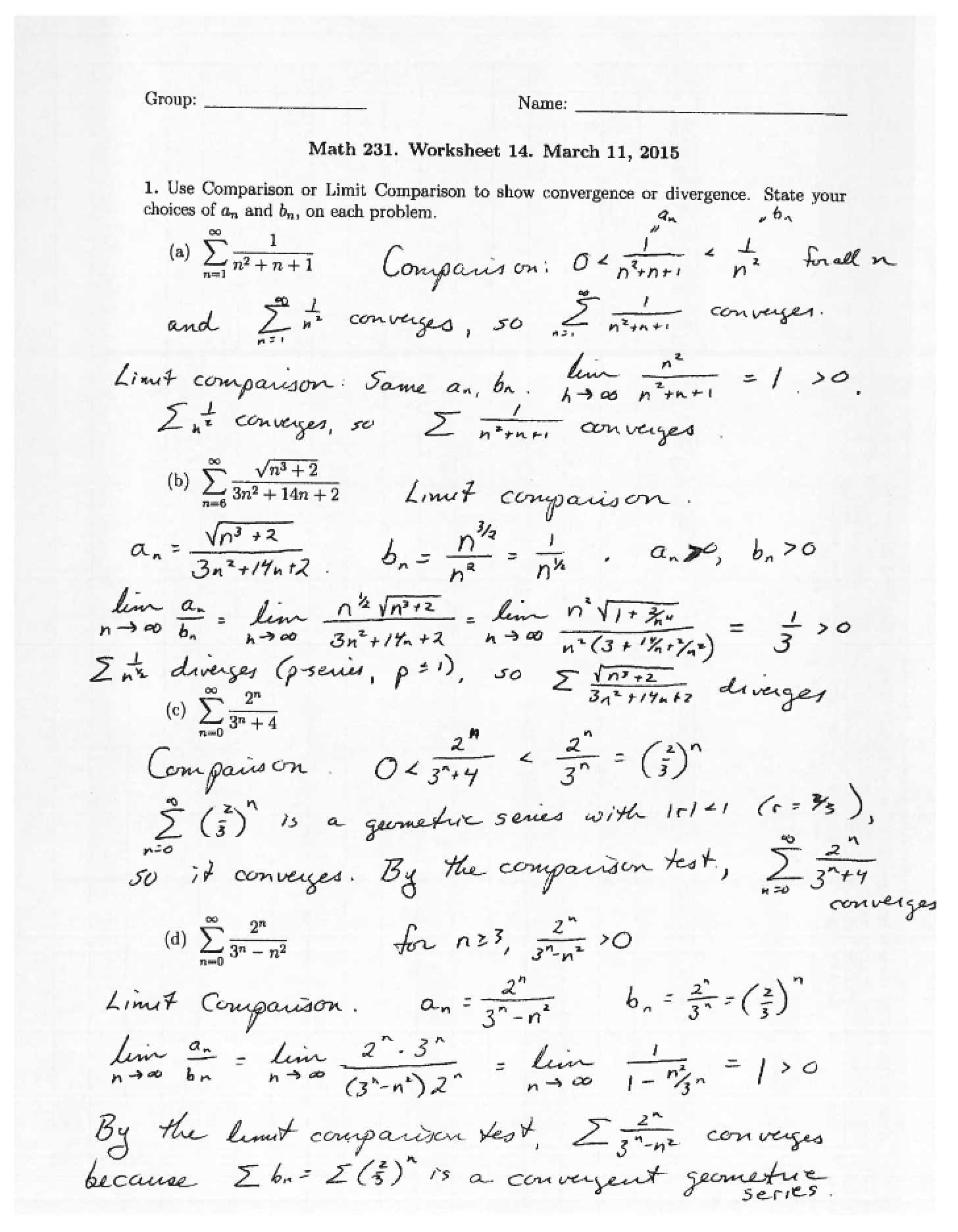 SP15 Worksheet 14 Solutions