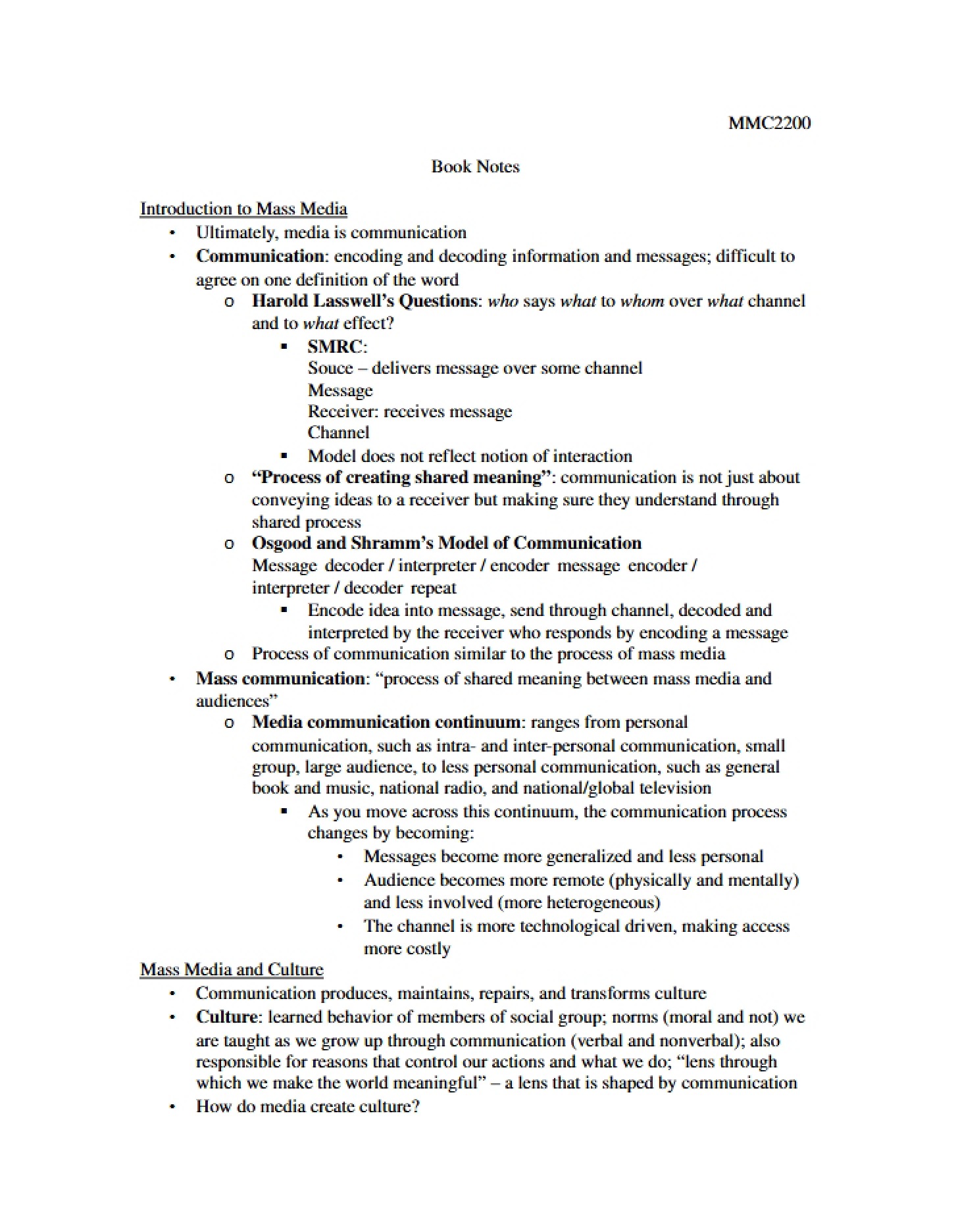 Notes on the Textbook