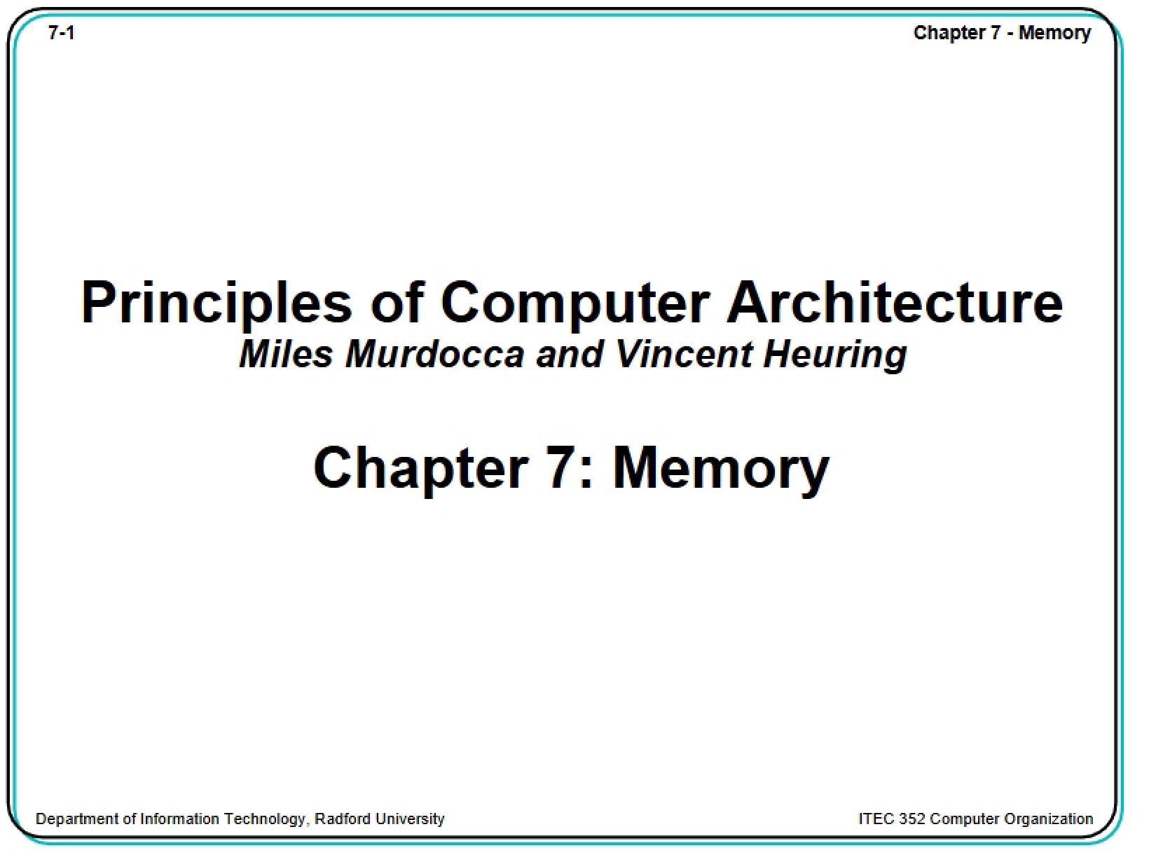 Memory Systems
