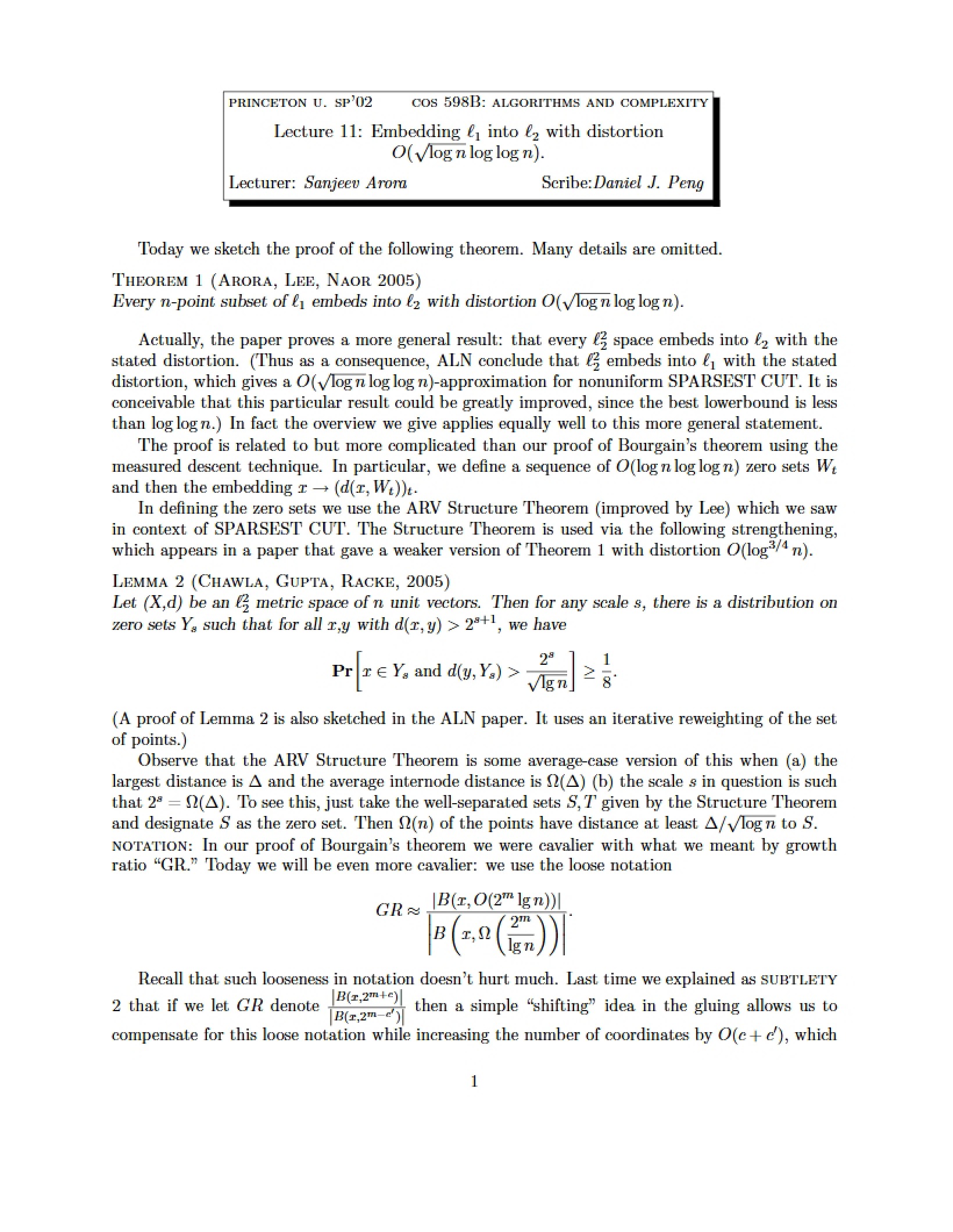 Eleventh Lecture