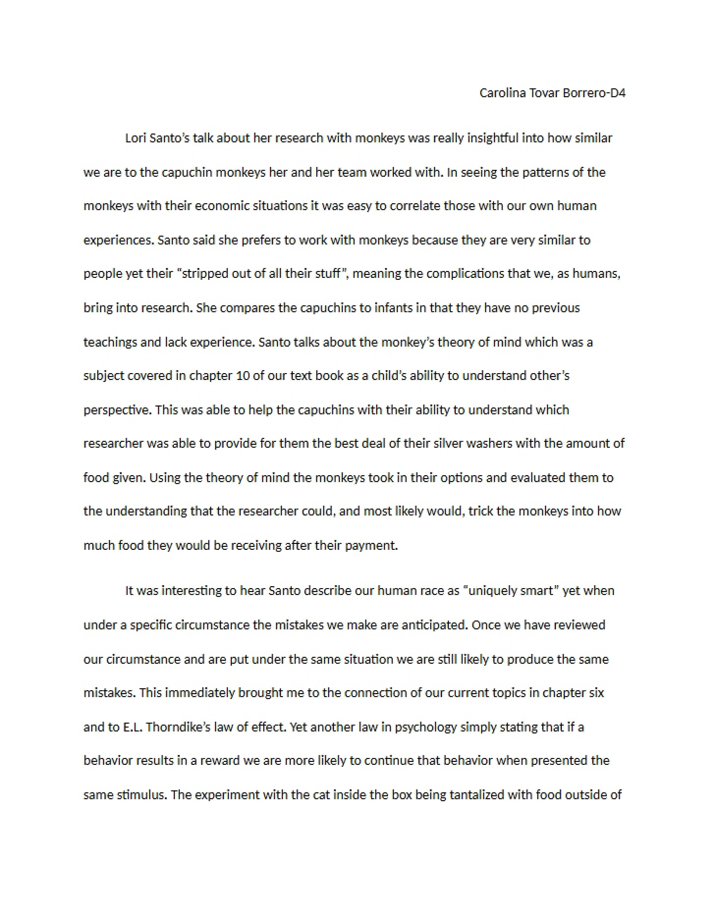 Written Assignment 2 (Santo)