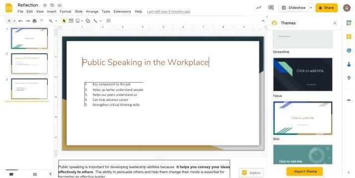 Workplace Public Speaking