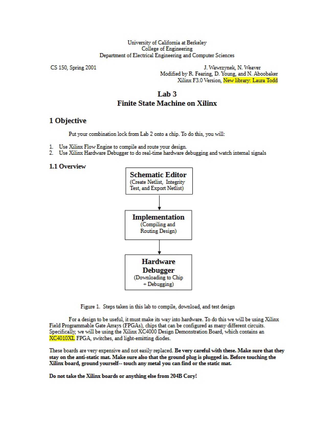 Lab 3 Finite State Machine Implementation