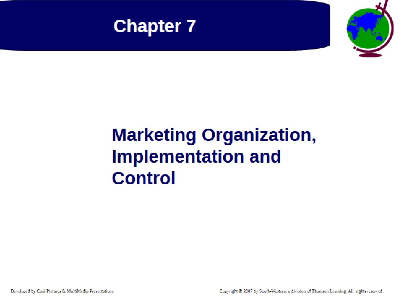 Implementation and Control of Marketing Organization