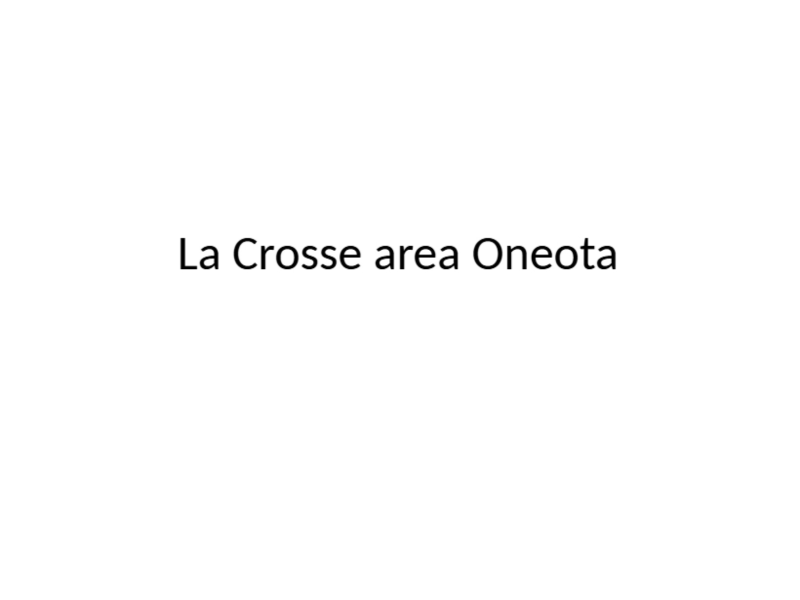 La Crosse and Oneota Tradition