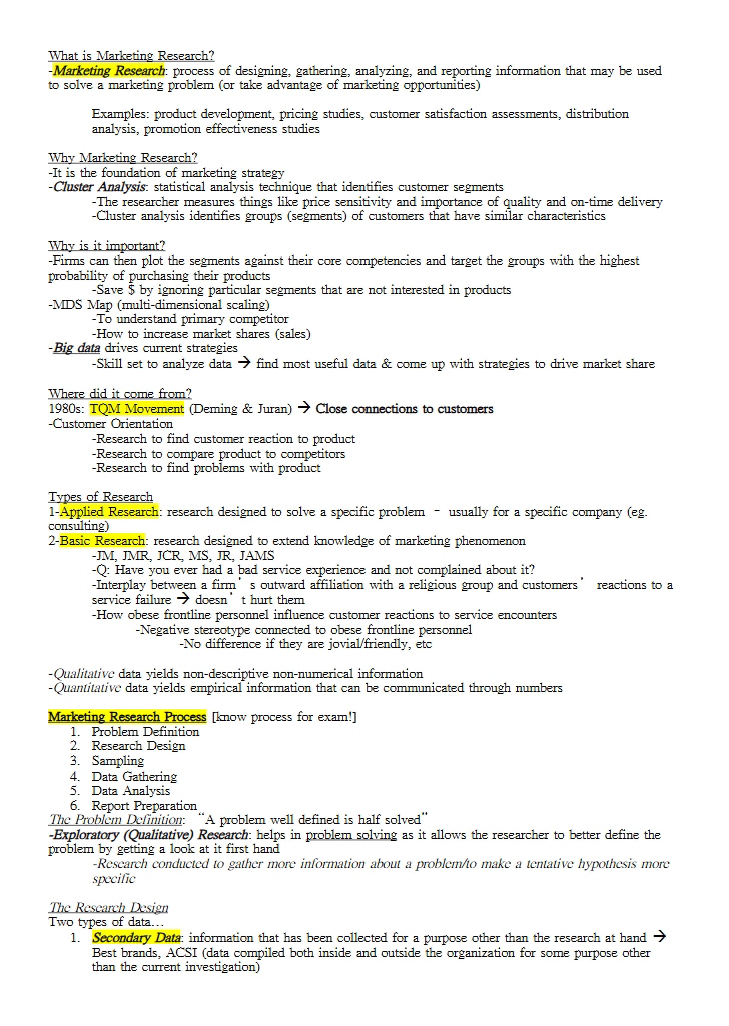 Definition of Marketing Research