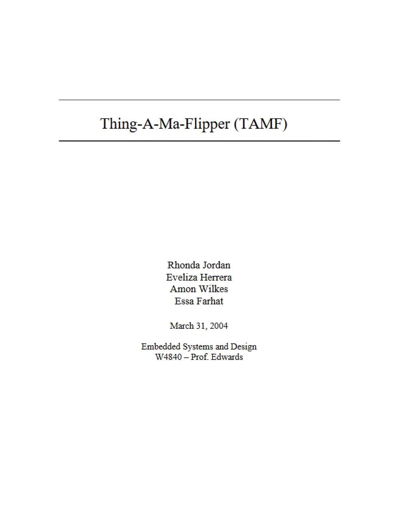 Flipper Thing-A-Ma