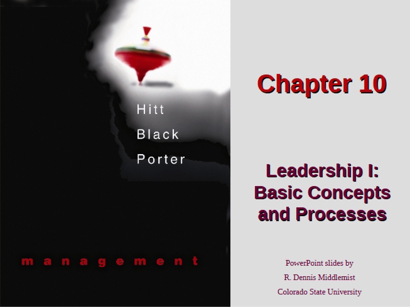 Leadership I Processes and Concepts (Ch. 10)