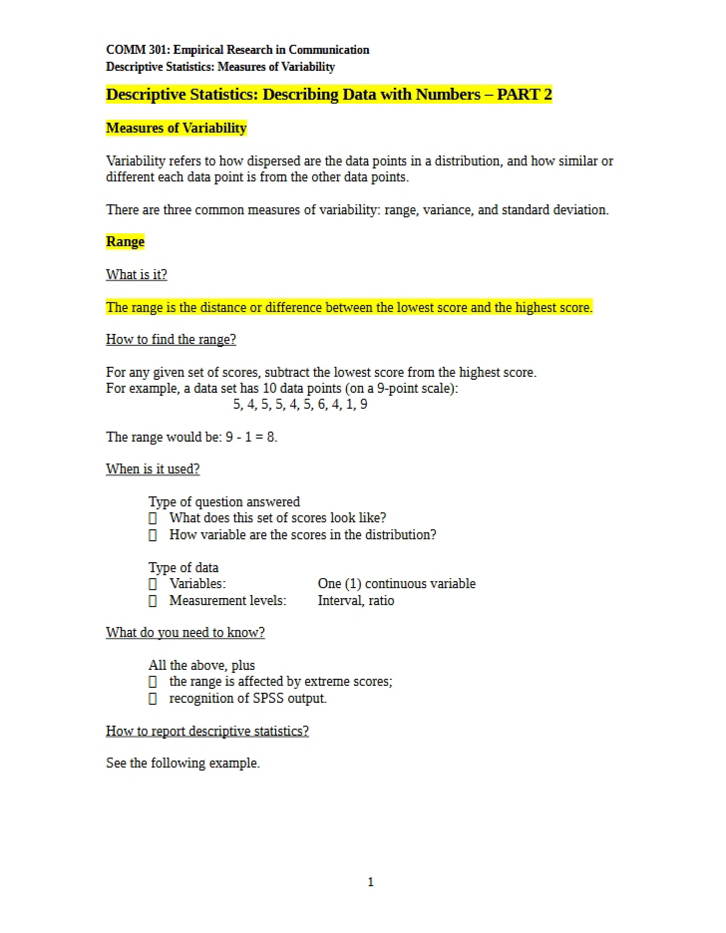 Lecture 14, Part 1