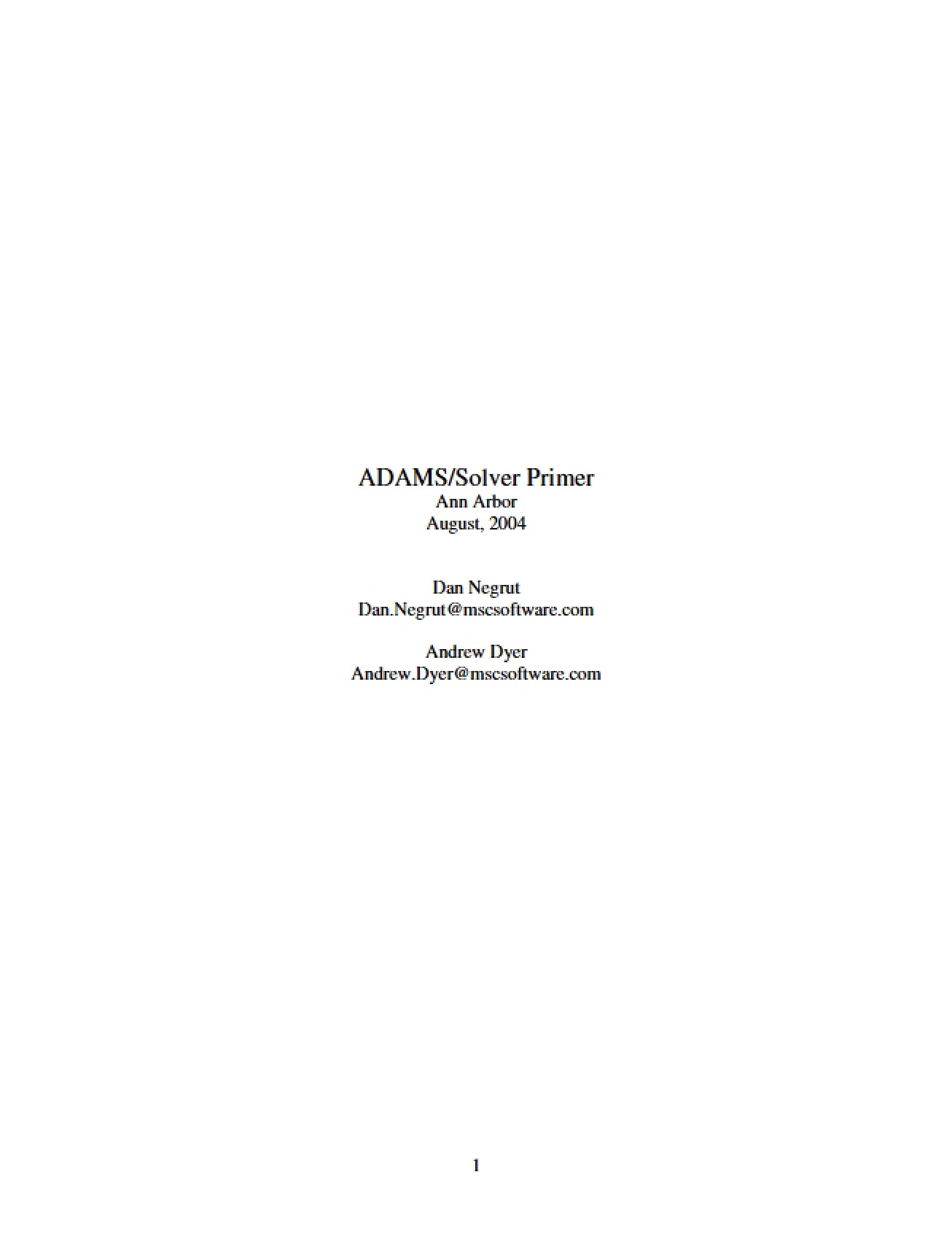 Computational Multibody Dynamics (Advanced)