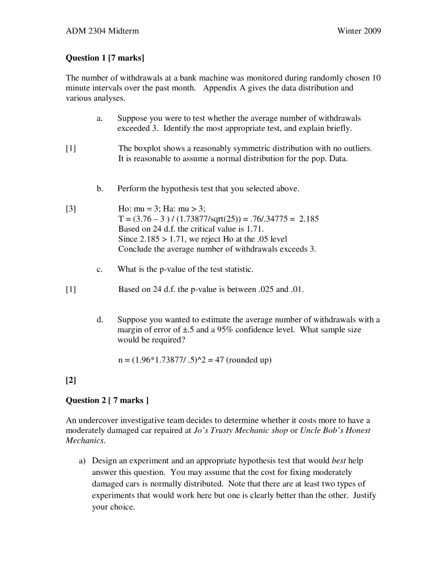 ADM 2304 Midterm Exam Sheet