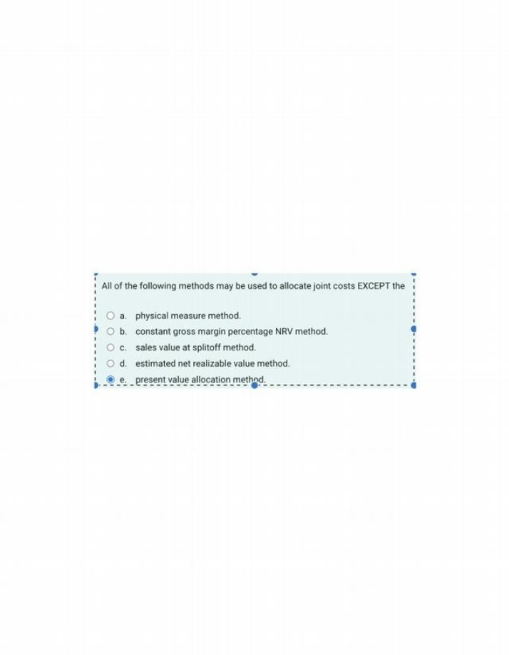 Allocating Joint Costs - A Comprehensive Review