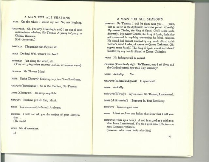 Play Script - A Man for All Seasons
