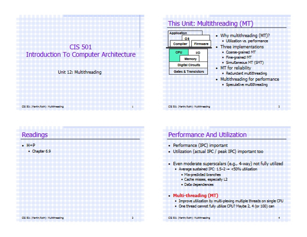Concepts of Multithreading