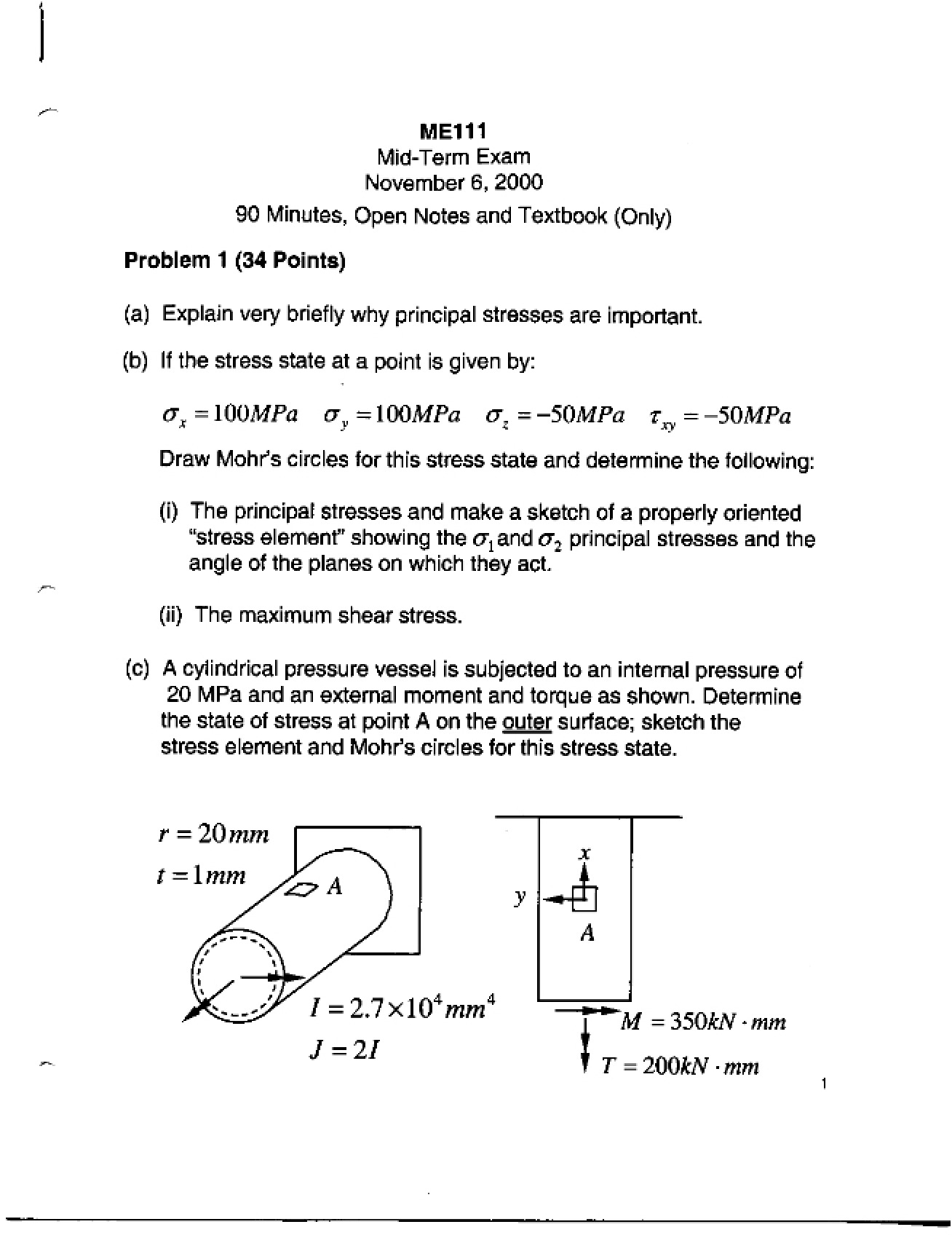 Guide for the Stress, Strain, and Strength Exam