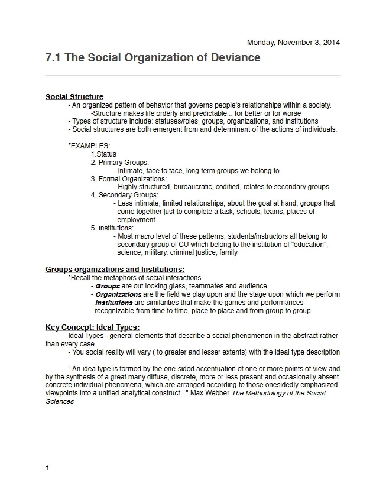 General Lecture Notes