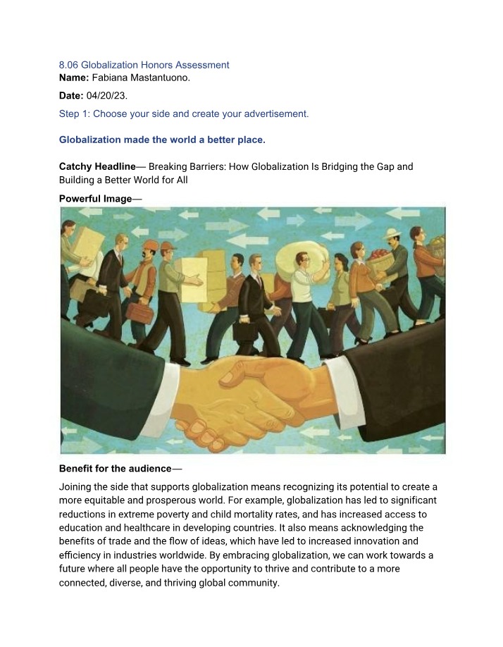 How Globalization Bridges Gaps and Builds Barriers