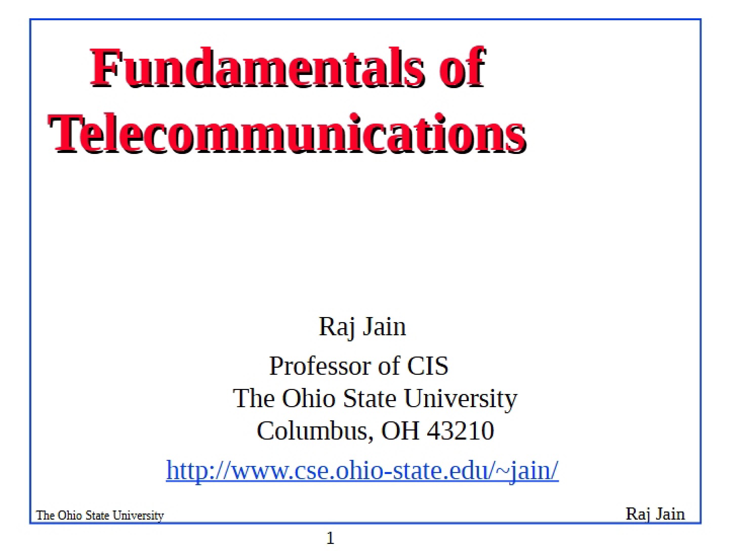 Telecom Fundamentals