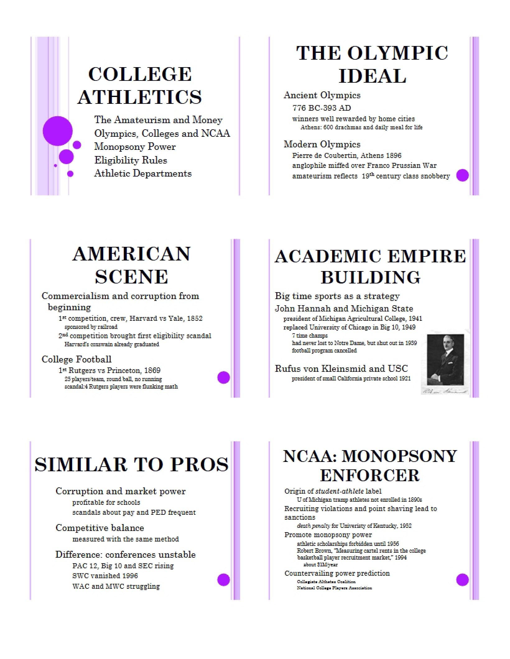 Collegiate Sports Economics 13