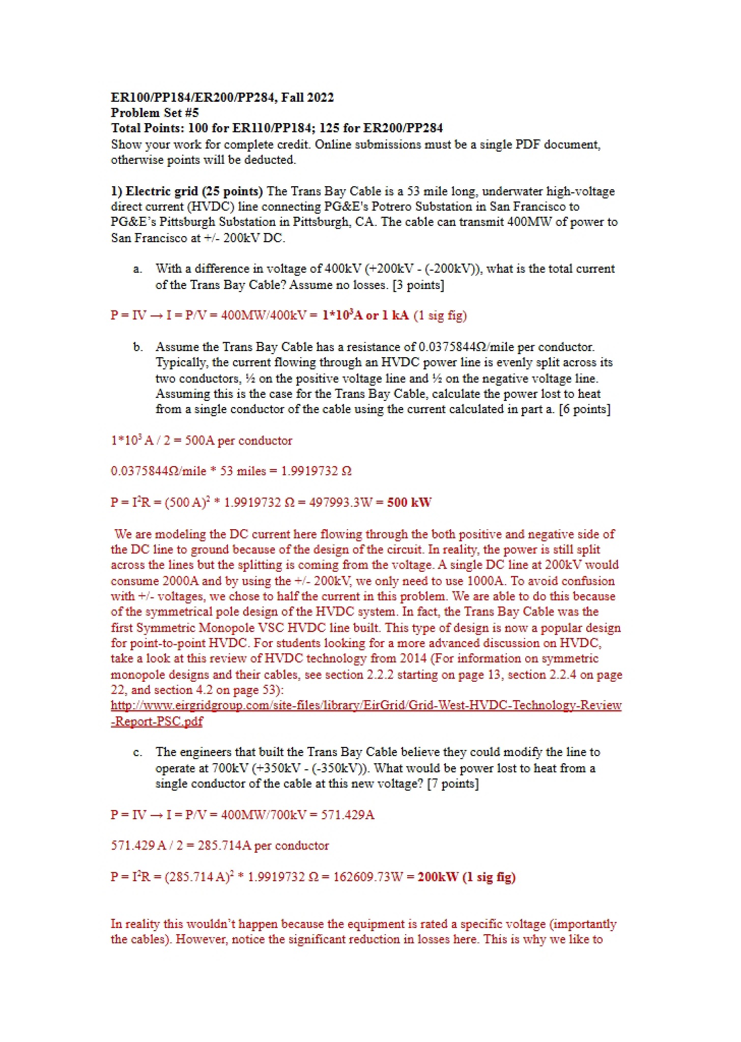 Key for Problem Set Five