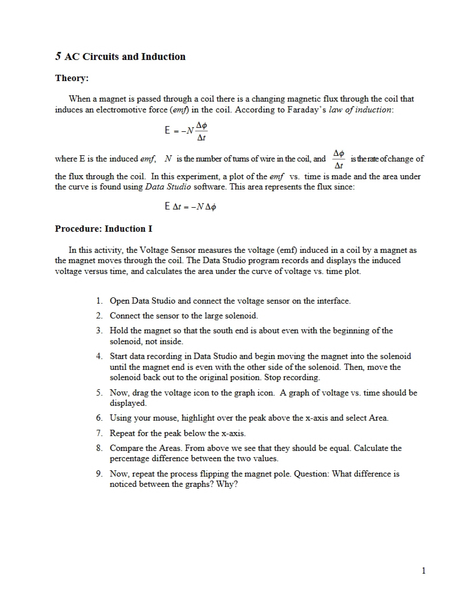 Induction and AC Circuits