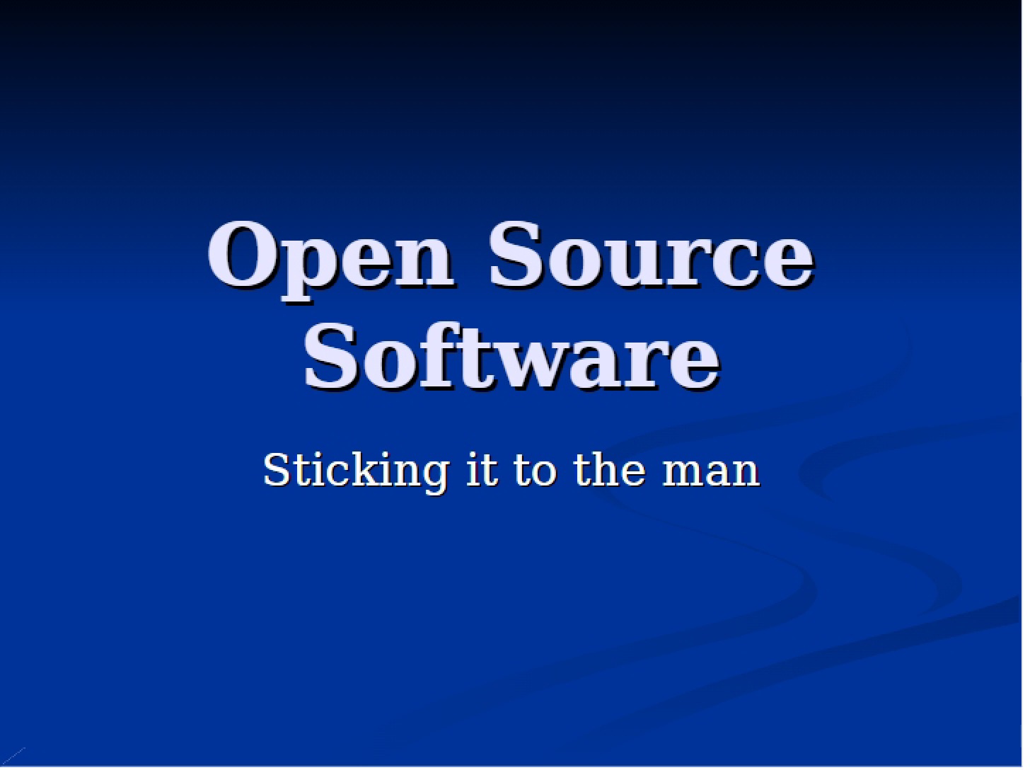 Software from Open Source