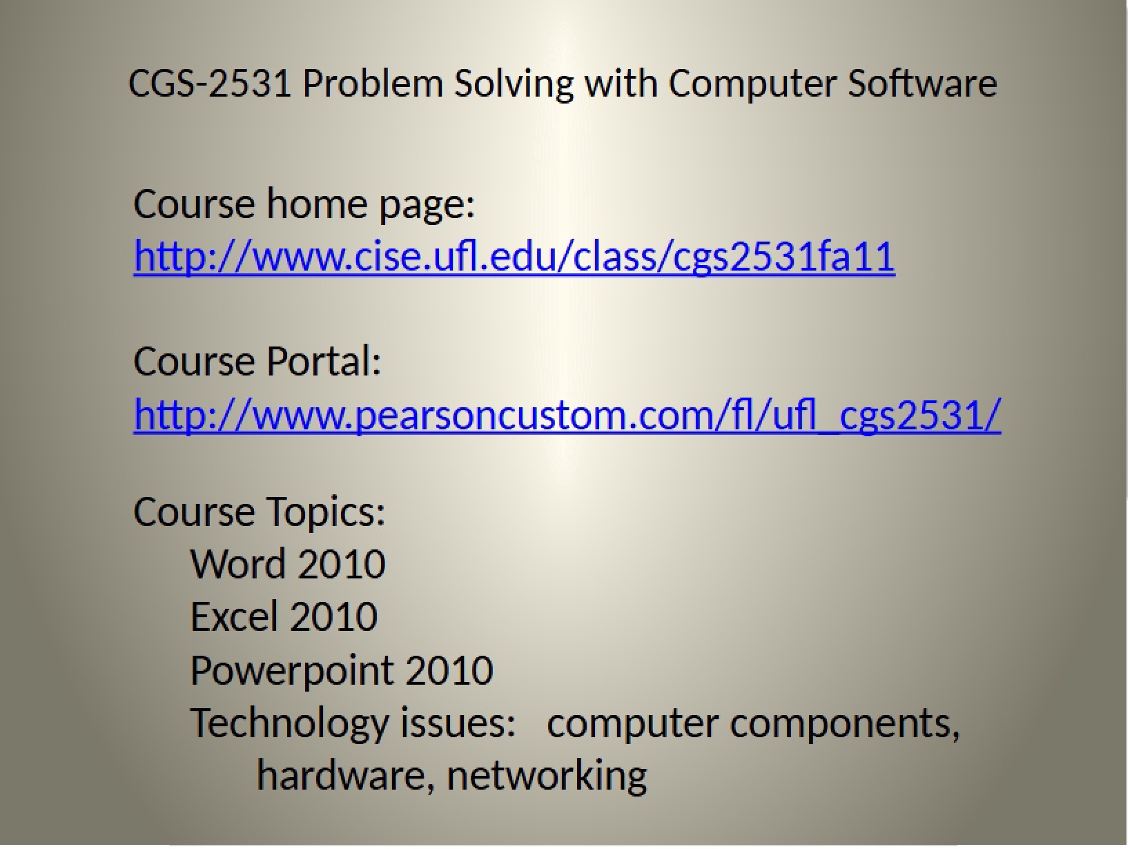 Solving Problems with Computer Software