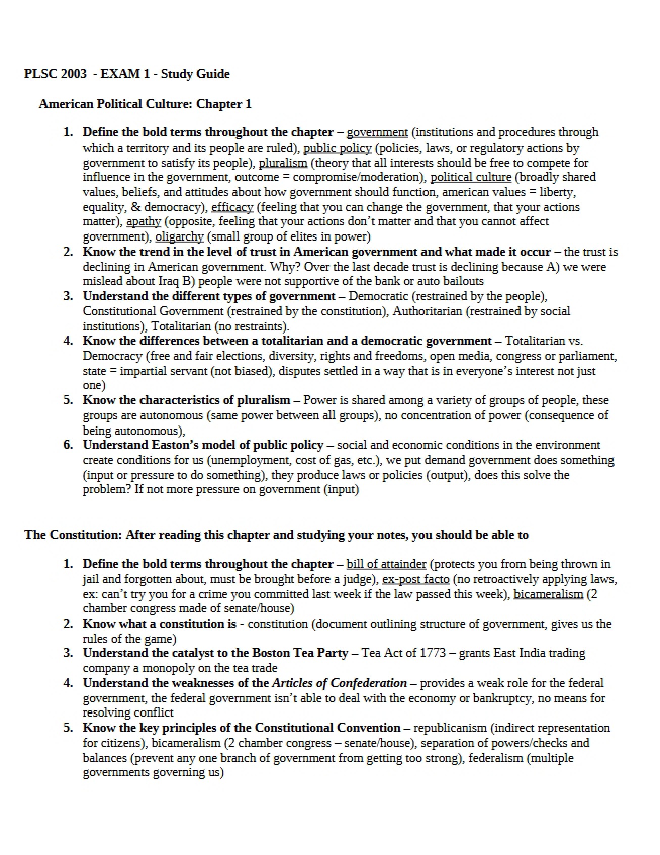 Introduction to American Political Culture from Chapter 1