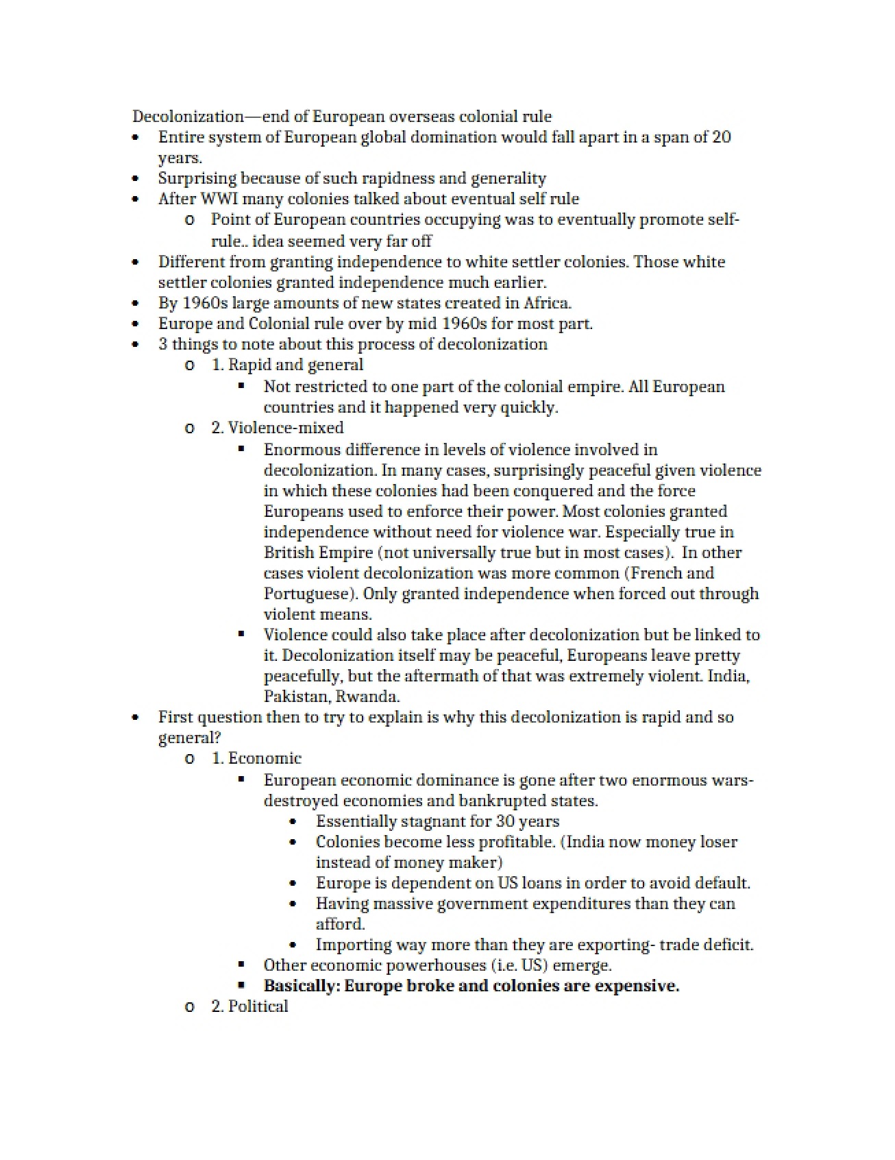 History of Decolonization