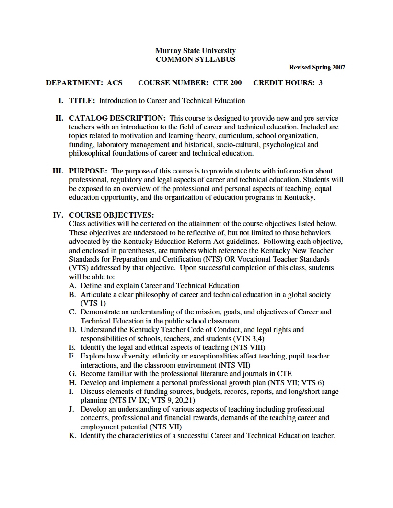 Syllabus