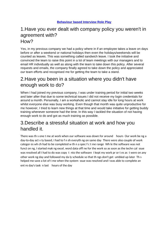 Handling Challenging Company Policies