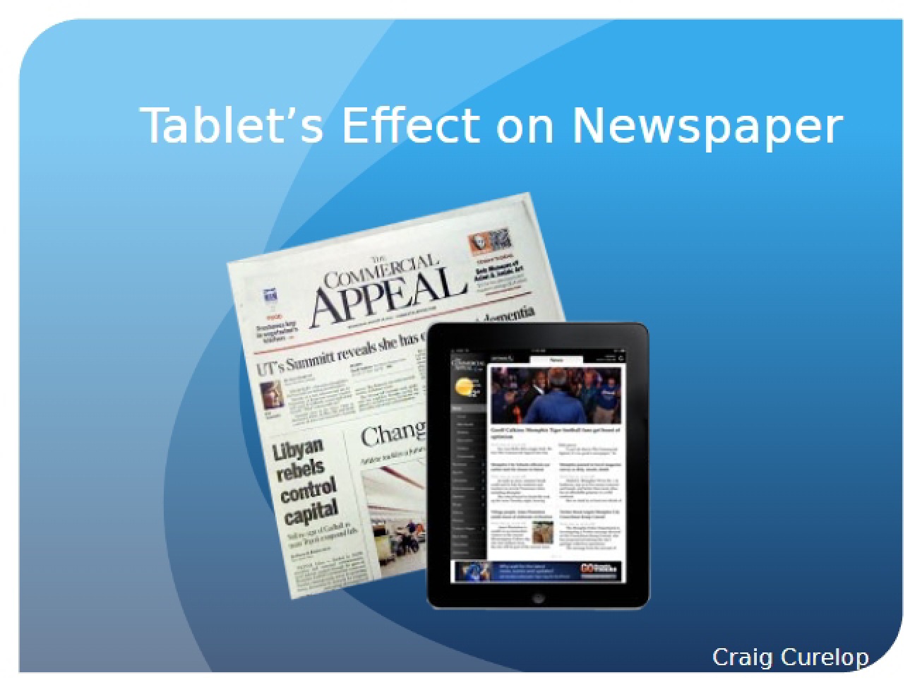 Effect of Tablets on Newspapers