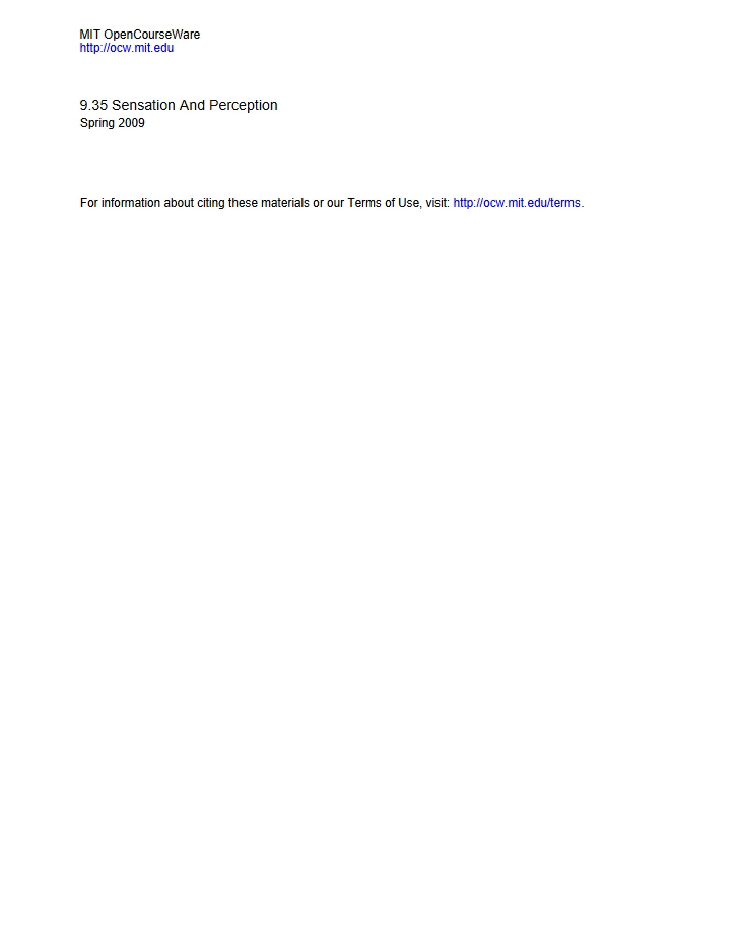 Third Problem Set