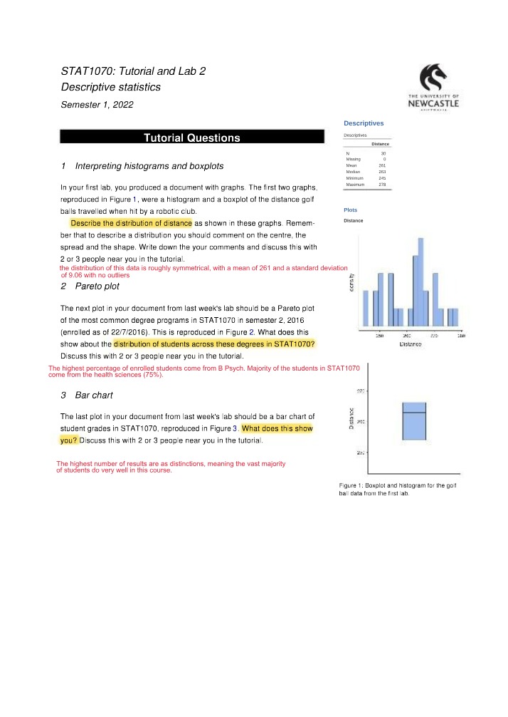 STAT1070 Tute 2