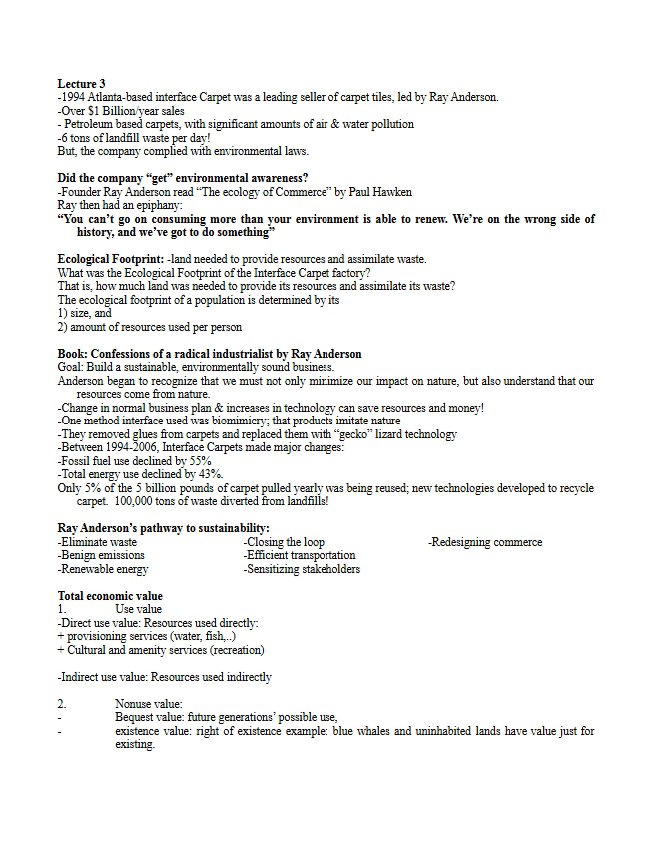 Exam 1 for Ecology 1000