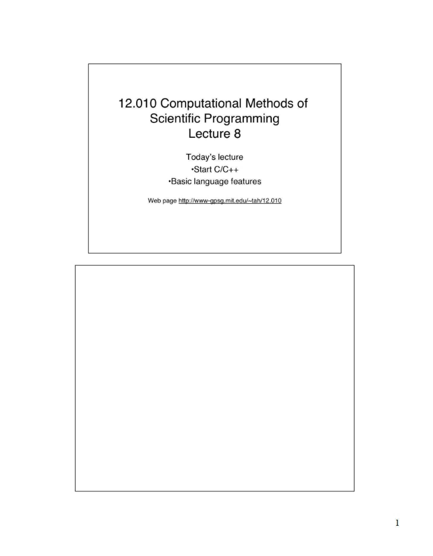 Course Lecture Records