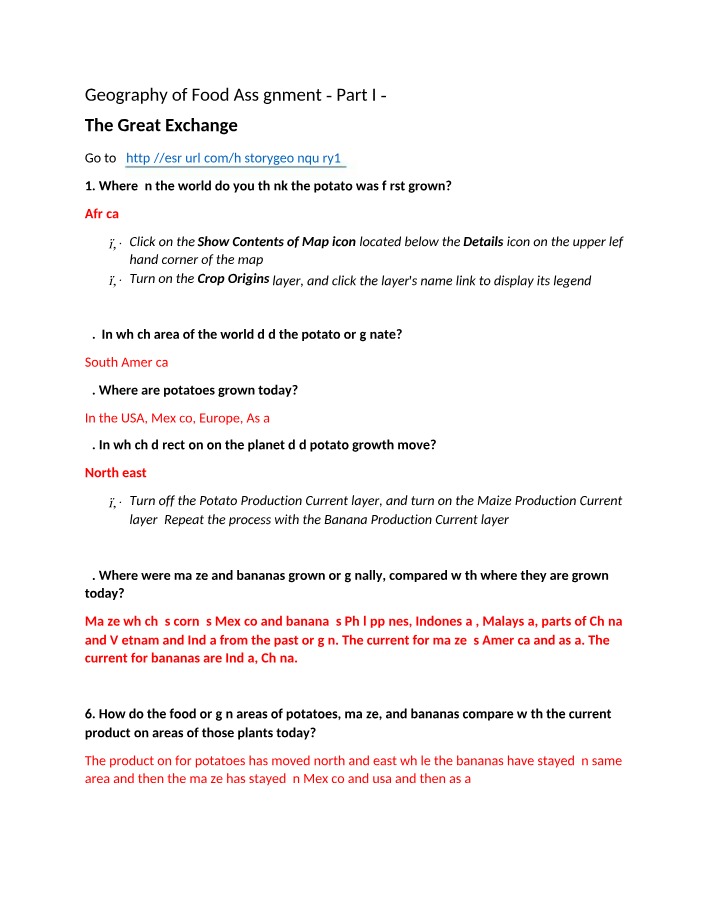 The Great Exchange - Global Food Production Origins and Impact