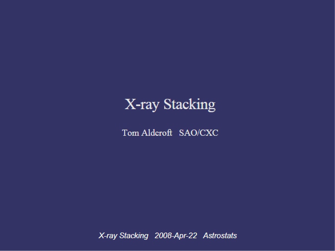 Analysis of Sensory Information from April 22, 2008