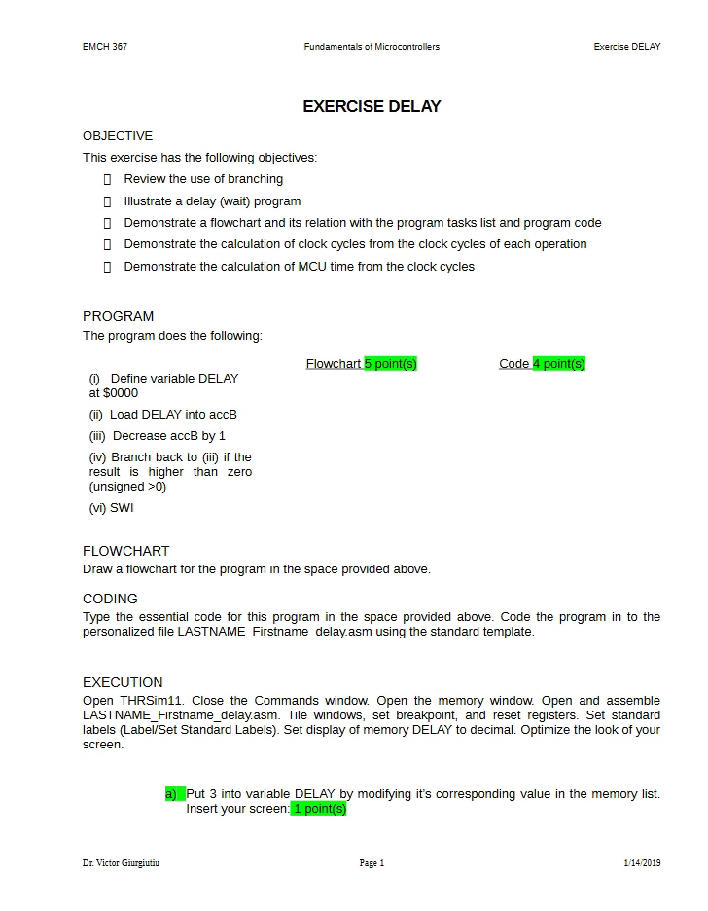 Delay Exercise