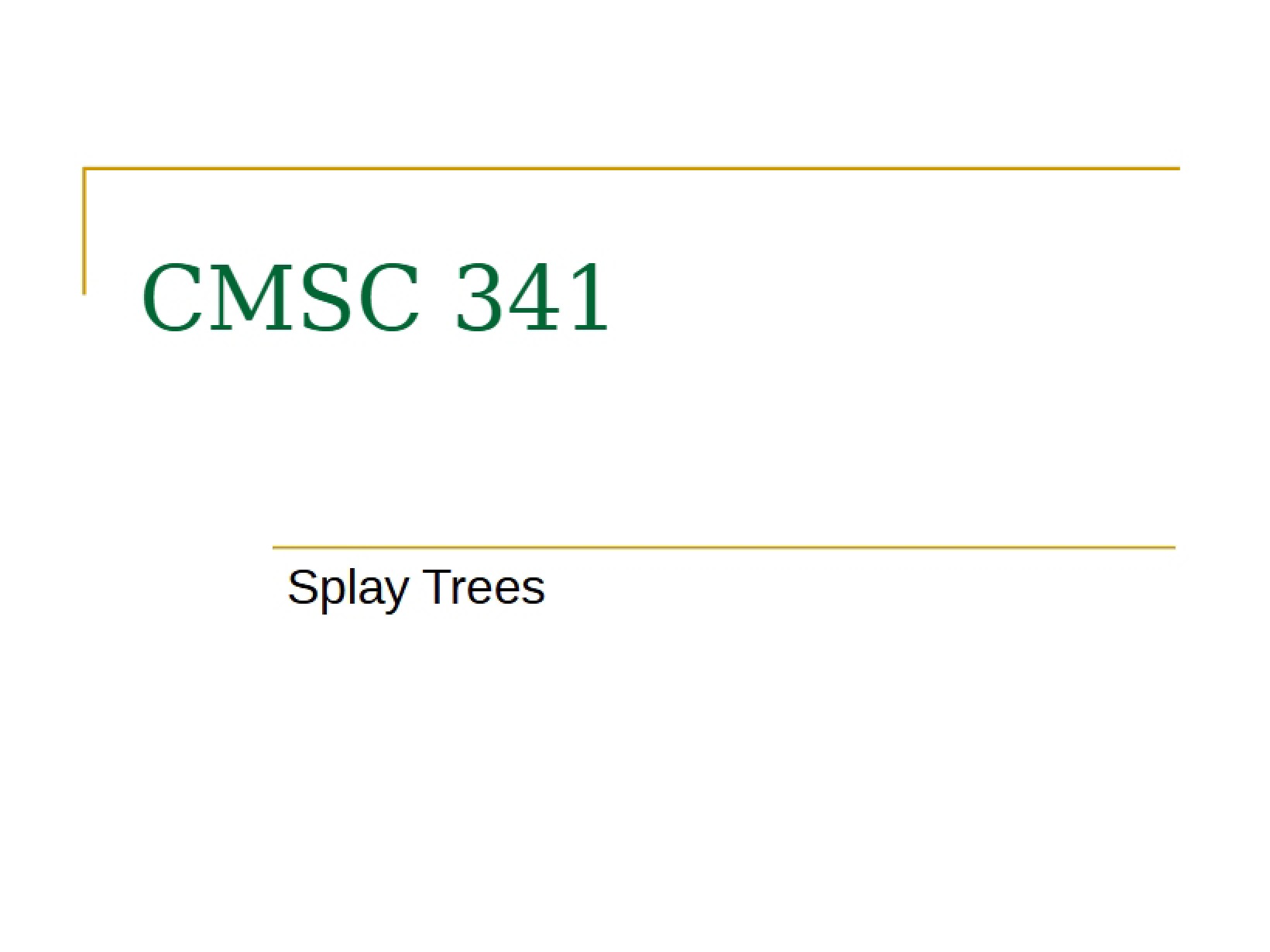 Splay Trees