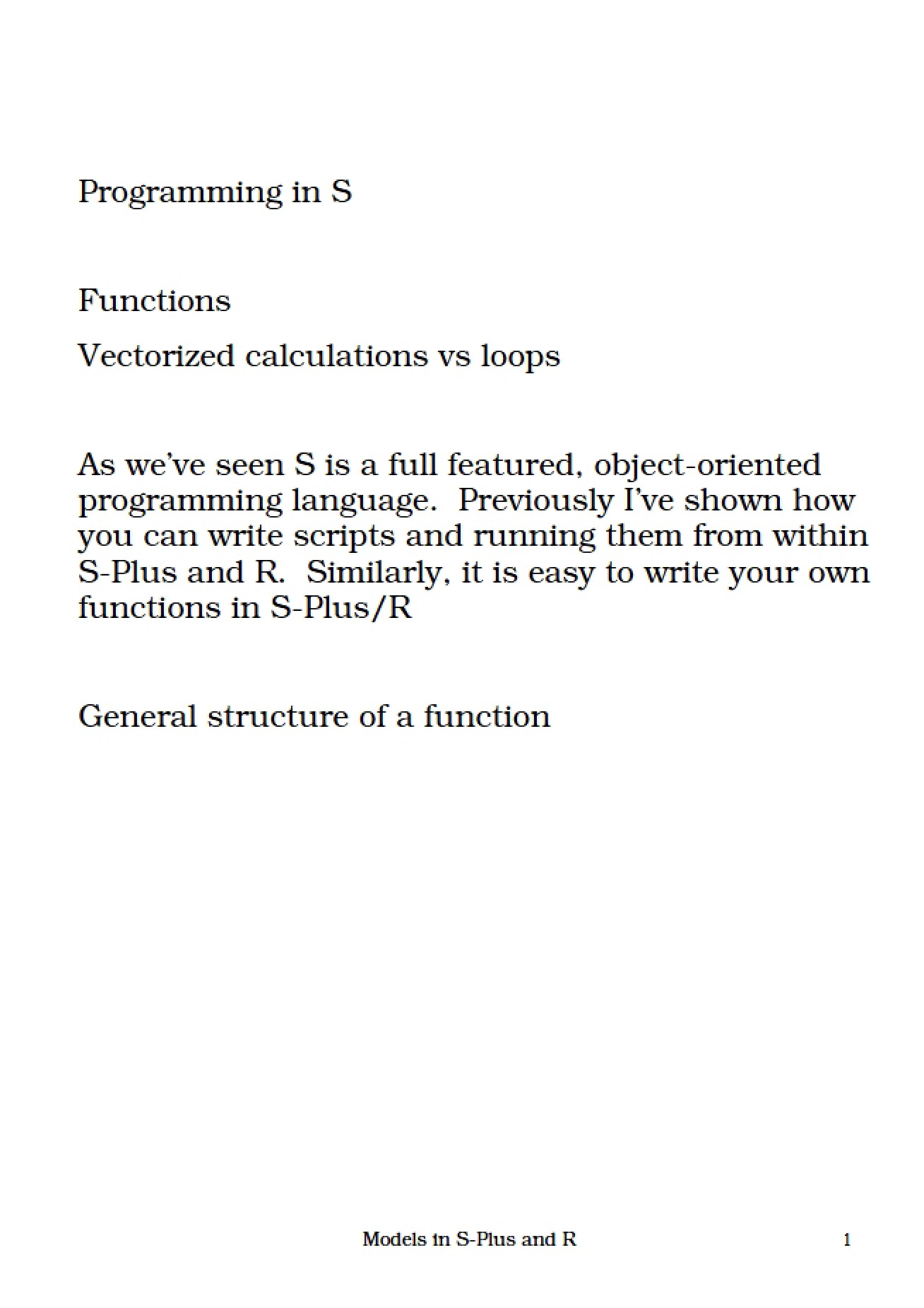 Programming Overhead Notes