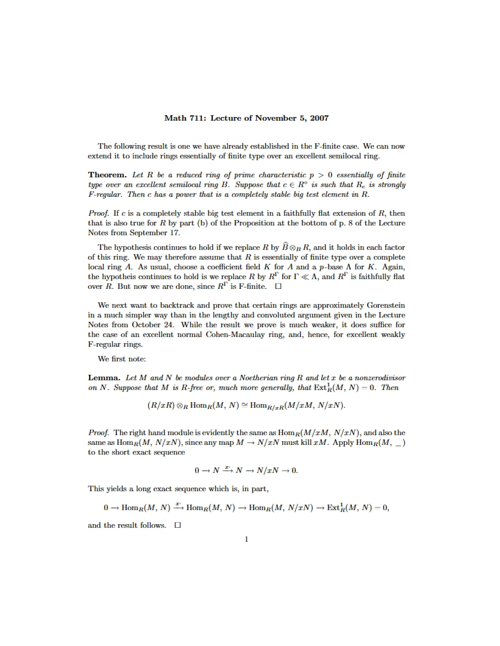 Lecture Notes 10