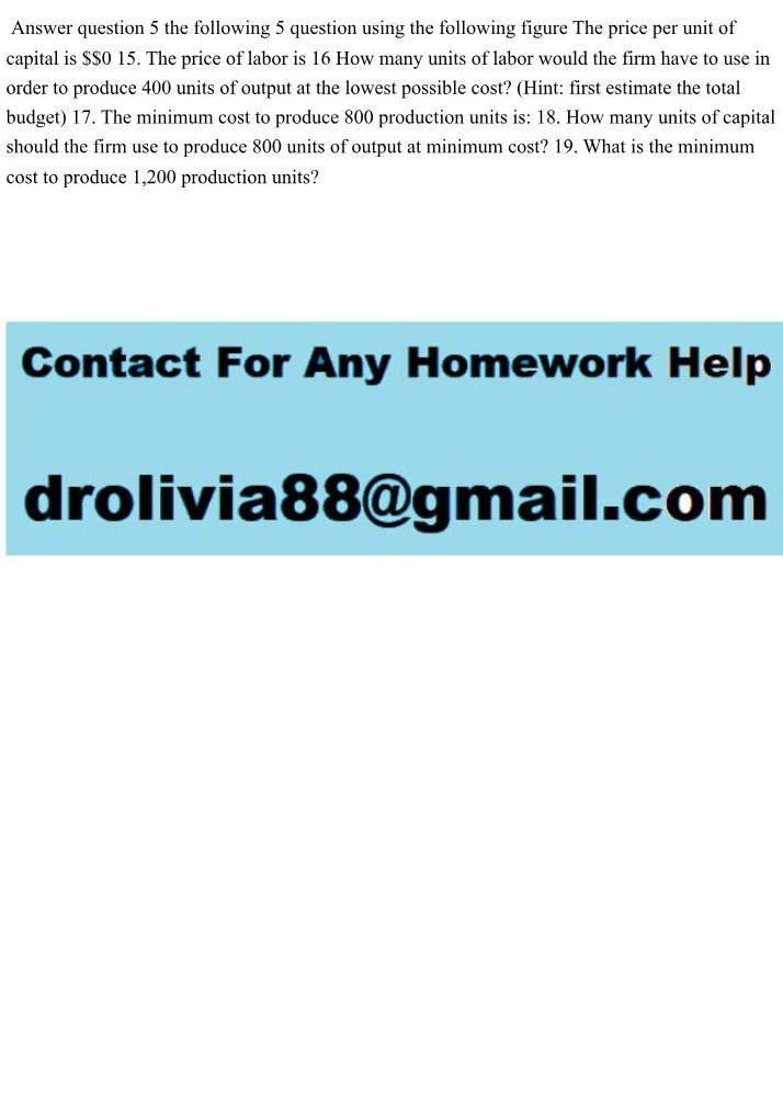 Homework Help for Production Cost Optimization