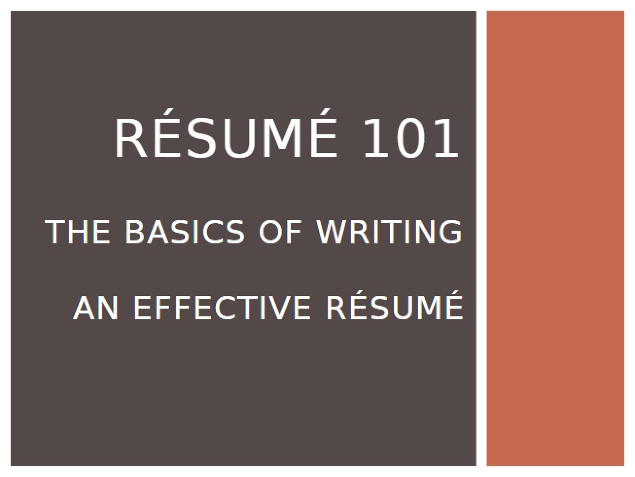 CFAN 3201 Resume Guide
